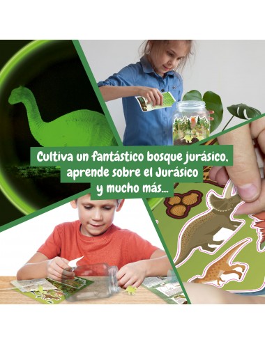 Terrário de Dinossauros - Brilha no Escuro, Brinquedo para Crianças +6  anos