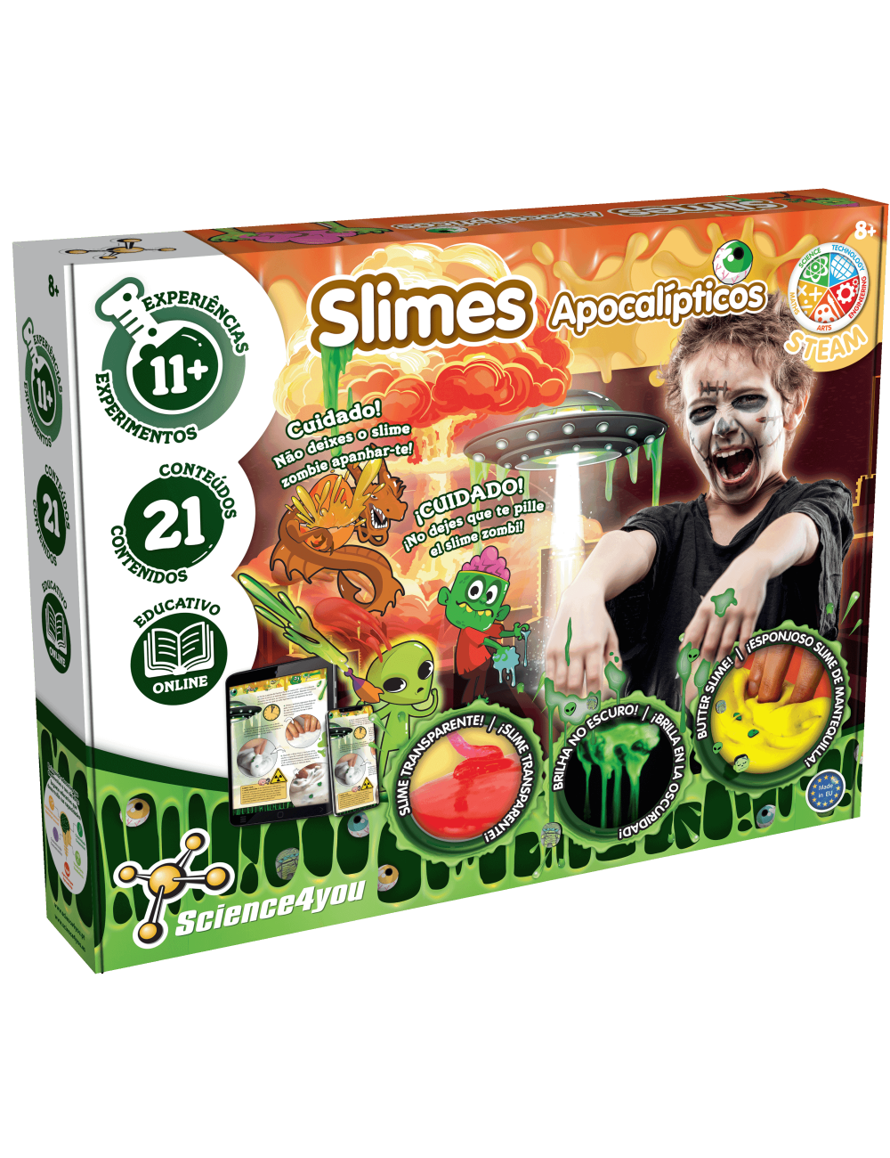 Starter Kit Slime Partidas, Brinquedo para Crianças +8 anos