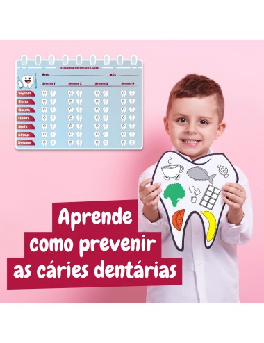 O meu 1º Kit de Dentista, Brinquedo Educativo para Crianças +5 anos