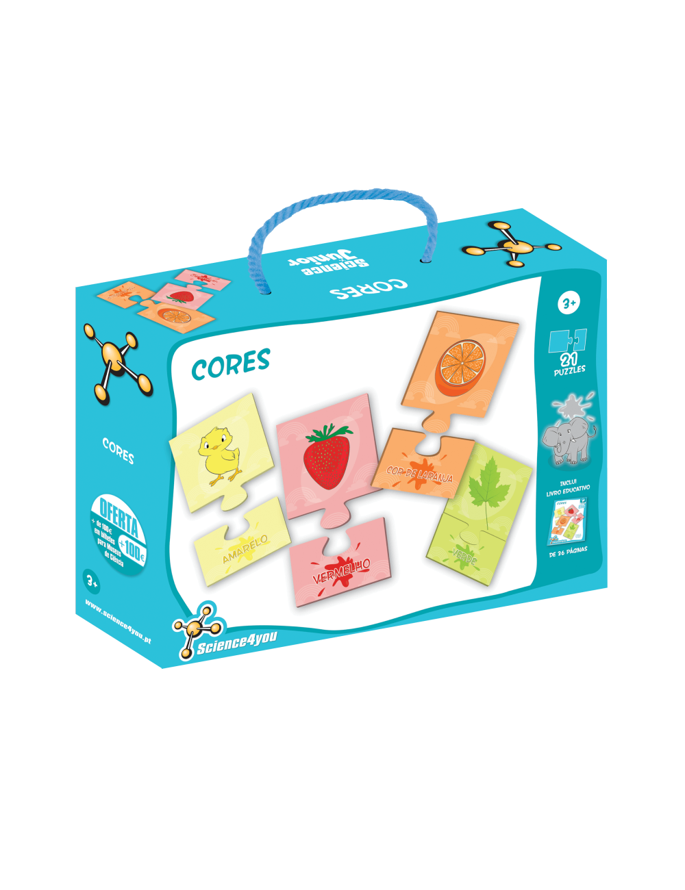 Puzzles de madeira para crianças 1-3 cor forma classificação