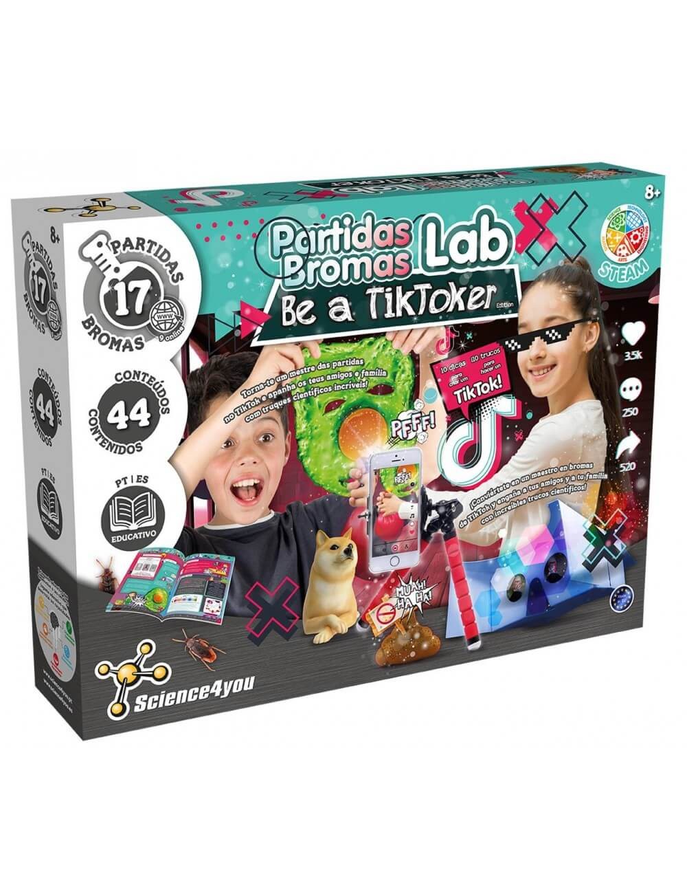 Kit de Ciência SCIENCE4YOU Be a TikToker (Idade mínima: 8 anos)