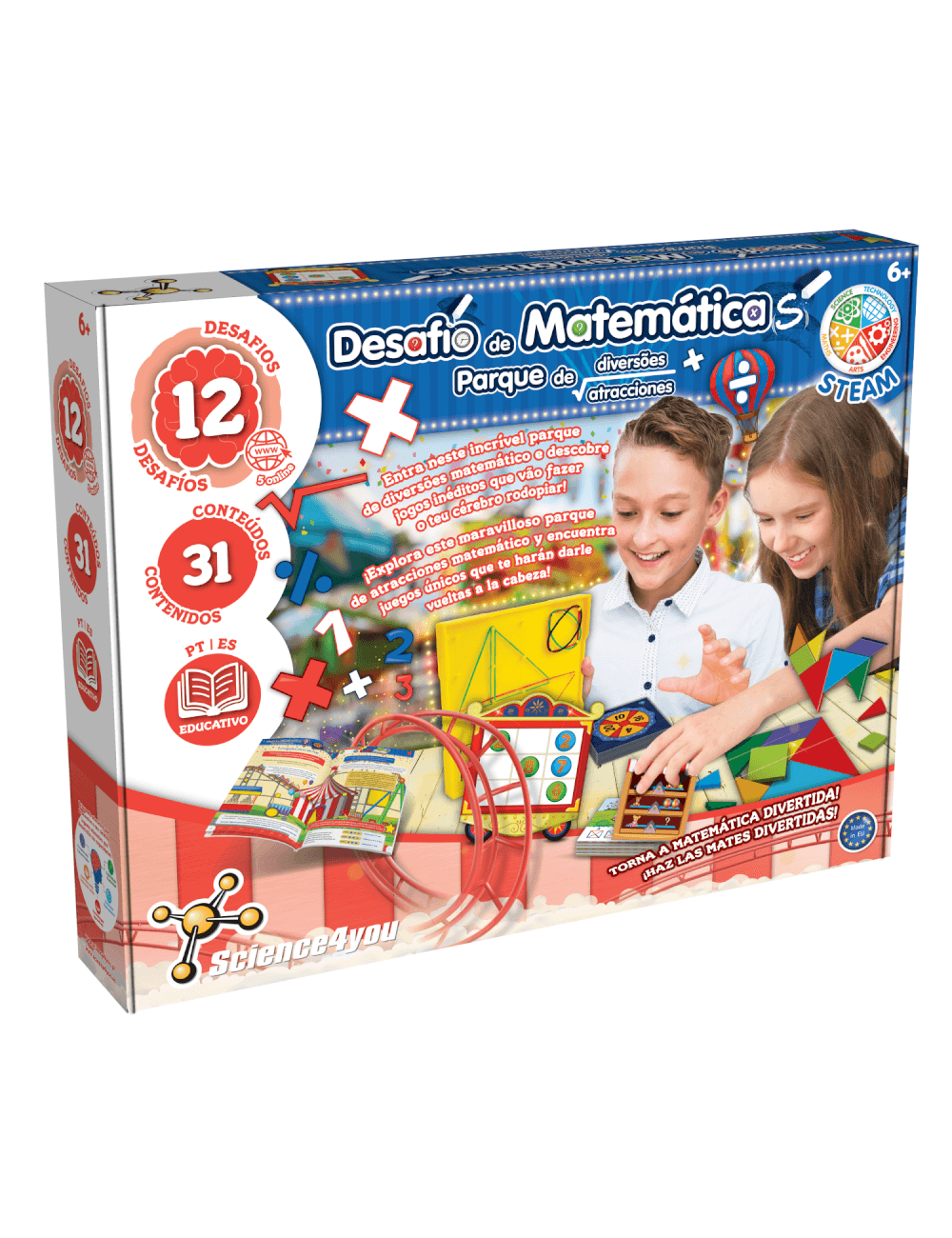 Desafio de Matemática  Brinquedos Educativos para Crianças +6