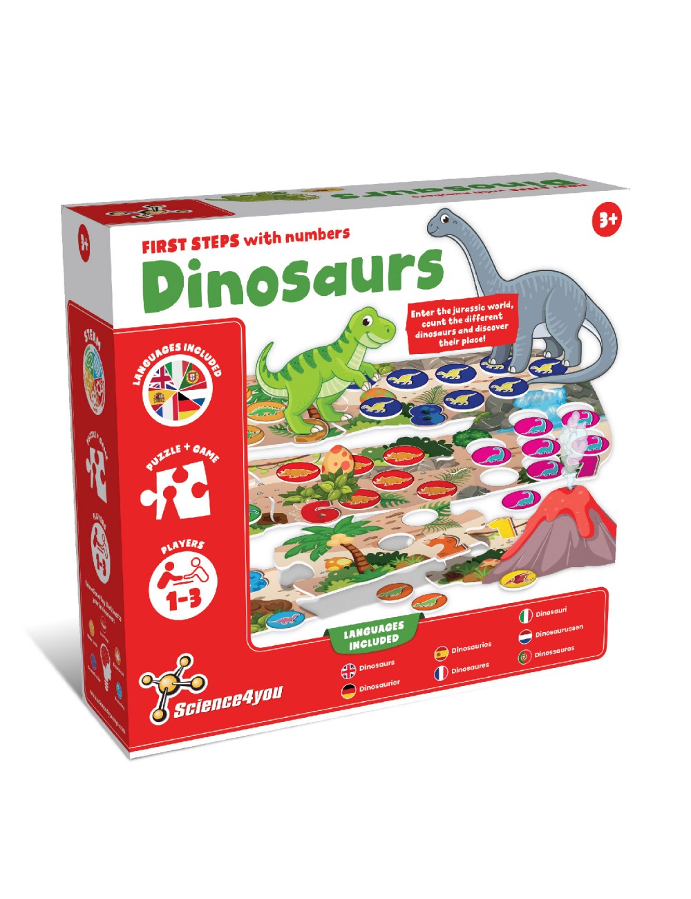 Jogo Educativo SCIENCE4YOU Projetor Dinossauros (Idade Minima: 4 anos)