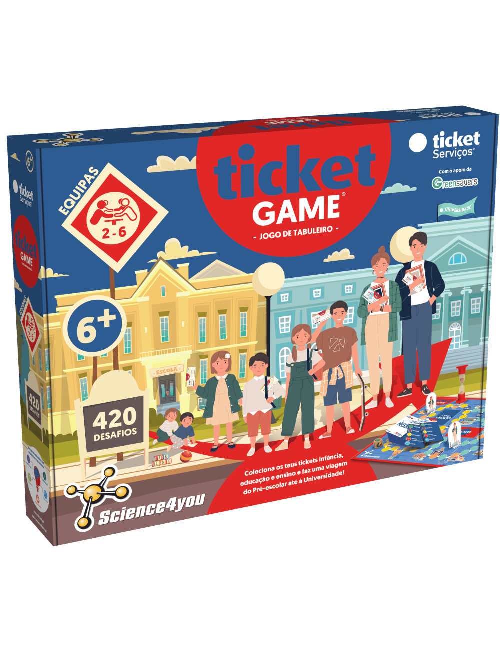 Ticket Game - Jogo de Tabuleiro para Crianças +6 Anos